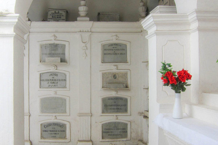 Grabstätten in der Igreja de São Francisco in Salvador, Brasilien
