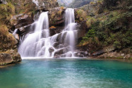 Der wunderschöne Sandiequan-Wasserfall im Lu Shan Nationalpark in China - © chungking / Shutterstock