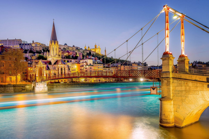 Die Altstadt von Lyon, Frankreich, zählt als eines der größten erhaltenen Renaissance-Vierteln in ganz Europa zum Weltkulturerbe der UNESCO