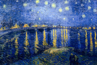 Vor allem die Sammlung an Impressionisten im Pariser Musée d'Orsay, Frankreich, sucht weltweit ihresgleichen, hier die "Sternenklare Nacht über der Rhone" von Vincent van Gogh
