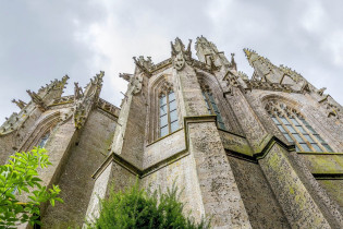Seit 1979 ist der Klosterberg Mont St. Michel mit seiner Bucht Teil des UNESCO-Weltkulturerbes, Frankreich