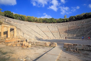 Neben den Ausmaßen des Theaters von Epidaurus in Griechenland beeindruckt vor allem seine ausgezeichnete Akustik