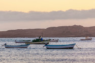 Fischerboote nach Sonnenuntergang in einem Hafen auf Boa Vista, Kap Verde - © Axel Lauer / Shutterstock