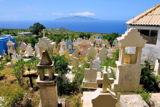 Friedhof auf der Insel Fogo, Kap Verde