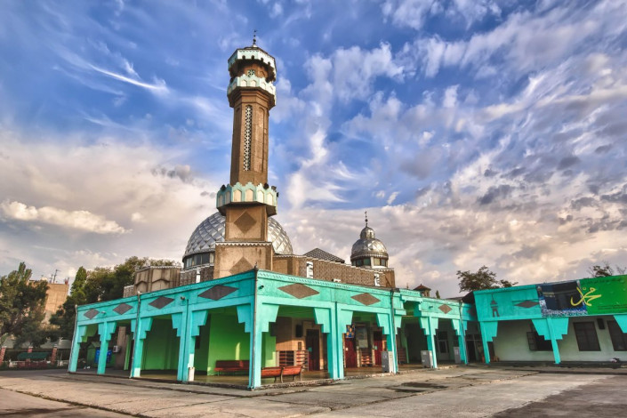 Die Moschee Gogolja in der Hauptstadt Bishkek ist die größte und wichtigste Moschee von Kirgistan