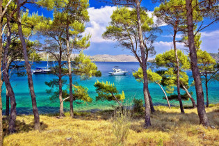 Die Telascica Bucht auf Dugi Otok, der nördlichsten der Kornaten Inseln, präsentiert sich besonders idyllisch, Kroatien