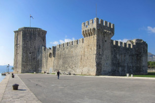 Die imposanteste Festung Kamerlengo in Trogir liegt im Osten der Altstadt, Kroatien
