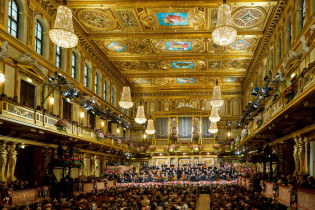 Das traditionelle Neujahrskonzert der Wiener Philharmoniker im Wiener Musikverein ist das berühmteste Neujahrskonzert der Welt, Österreich