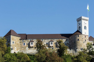 Die Burg von Ljubljana kann im Zuge von Führungen oder mit einem Audio-Guide erkundet werden, Slowenien