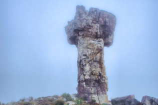 Das berühmte Malteserkreuz, eine Sandsteinformation in der Cederberg Wilderness Area in der Cape Floral Region in Südafrika