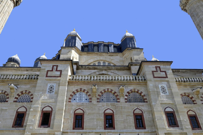 Seit 2011 zählt die prunkvolle Selimiye-Moschee in Edirne, Türkei, zum Weltkulturerbe der UNESCO