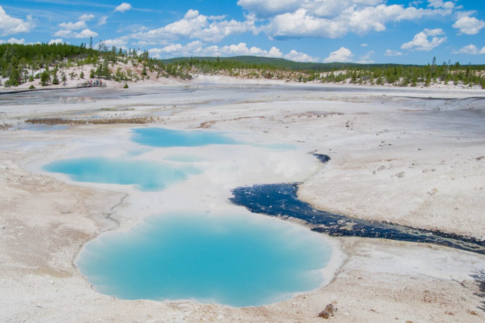 Seit 1978 gehört der Yellowstone Nationalpark im amerikanischen Bundesstaat Wyoming zu den UNESCO Weltnaturerbestätten, USA
