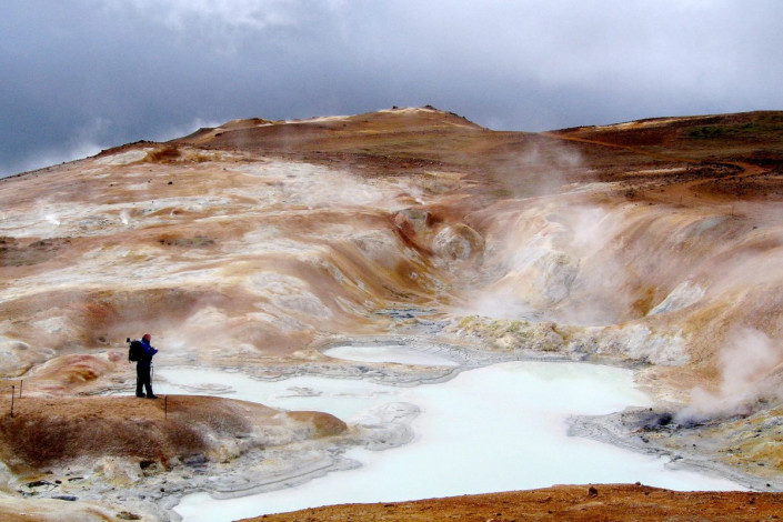 Das Hochtemperaturgebiet Hverarönð zählt zu den bekanntesten derartigen Regionen von Island