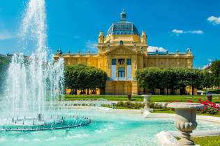 Der prachtvolle Kunstpavillon in Zagreb ist das älteste Kunstmuseum in Kroatien