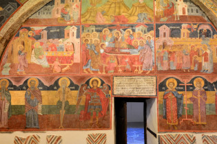 Die meisterhaften Fresken in der Kirche des Hl. Georg in Arbanasi, Bulgarien, stammen aus dem Jahr 1710