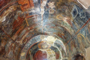 Die ältesten Fresken der Panagia i Kera Kirche auf Kreta, Griechenland, stammen aus dem frühen 13. Jahrhundert und sind noch düster und starr - © FRASHO / franks-travelbox