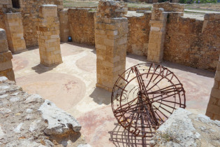 Die Lagerräume der Festung von Rethymnon auf Kreta, Griechenland, wurden strategisch durchdacht an der Nordseite errichtet, wo das Meer am nächsten liegt