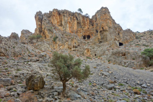 Die Schlucht von Tripiti ist nach der berühmten Samaria-Schlucht die wohl meistbesuchte Schlucht Kretas, Griechenland