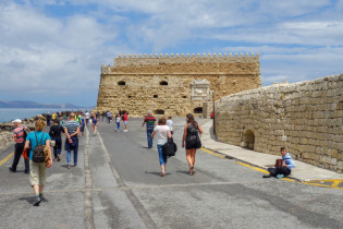 Die venezianische Festung und die zugehörige Stadtmauer hinderten die Türken 21 Jahre lang, Heraklion einzunehmen, Kreta, Griechenland