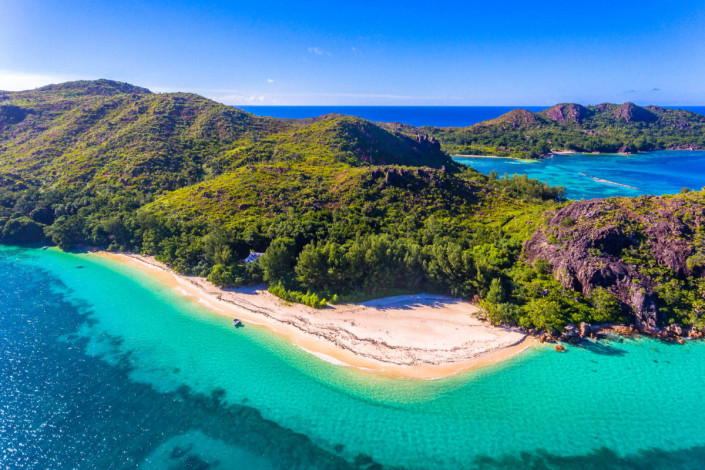 Die naturbelassene Insel Curieuse ist nach Praslin die zweite Heimatinsel der Coco de Mer, Seychellen