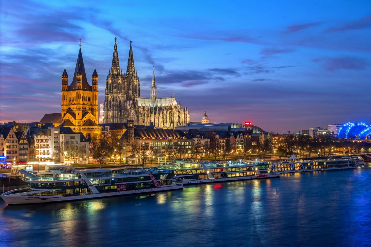 The incredible 157m high Cologne Cathedral stands about 250 meters from the banks of the Rhine and is visible from far away, Germany - © Oleg Proskurin / Shutterstock