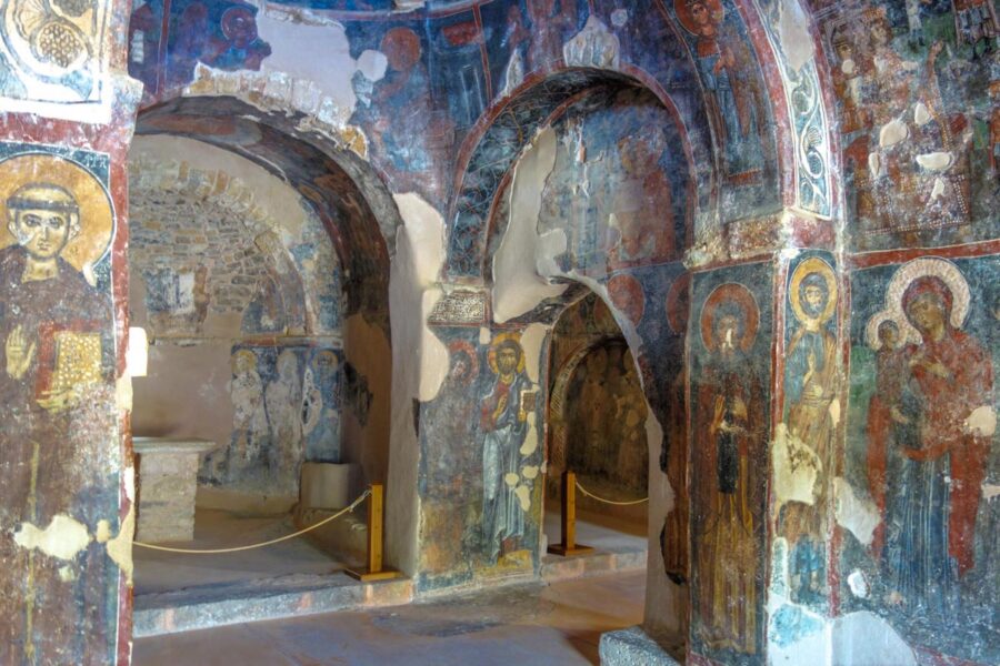 In der Panagia i Kera Kirche auf Kreta, Griechenland, alle Stile der kretischen Freskenmalkunst vertreten - © FRASHO / franks-travelbox