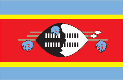 Flagge-Swaziland-wz-lgflag