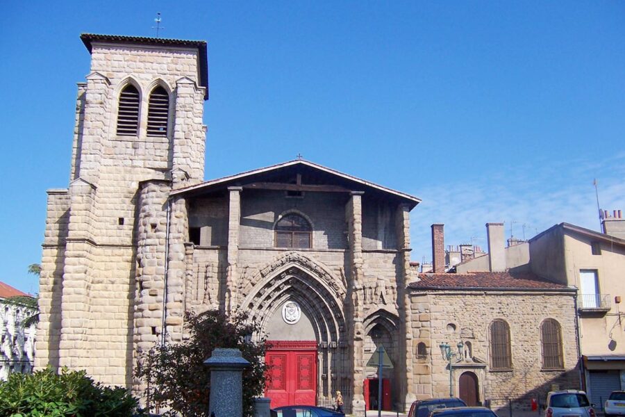 Die gotische Grand Église liegt am Place Boivin im historischen Herzen von Saint-Étienne und gilt seit 1949 als historisches Denkmal, Frankreich - © Wikijoe PD / Wikipedia