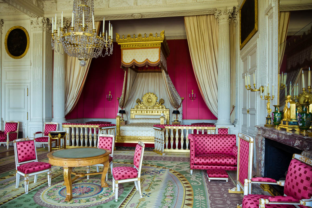 Das Apartment der Kaiserin im Lustschloss „Grand Trianon“ im Schloss Versailles bei Paris, Frankreich