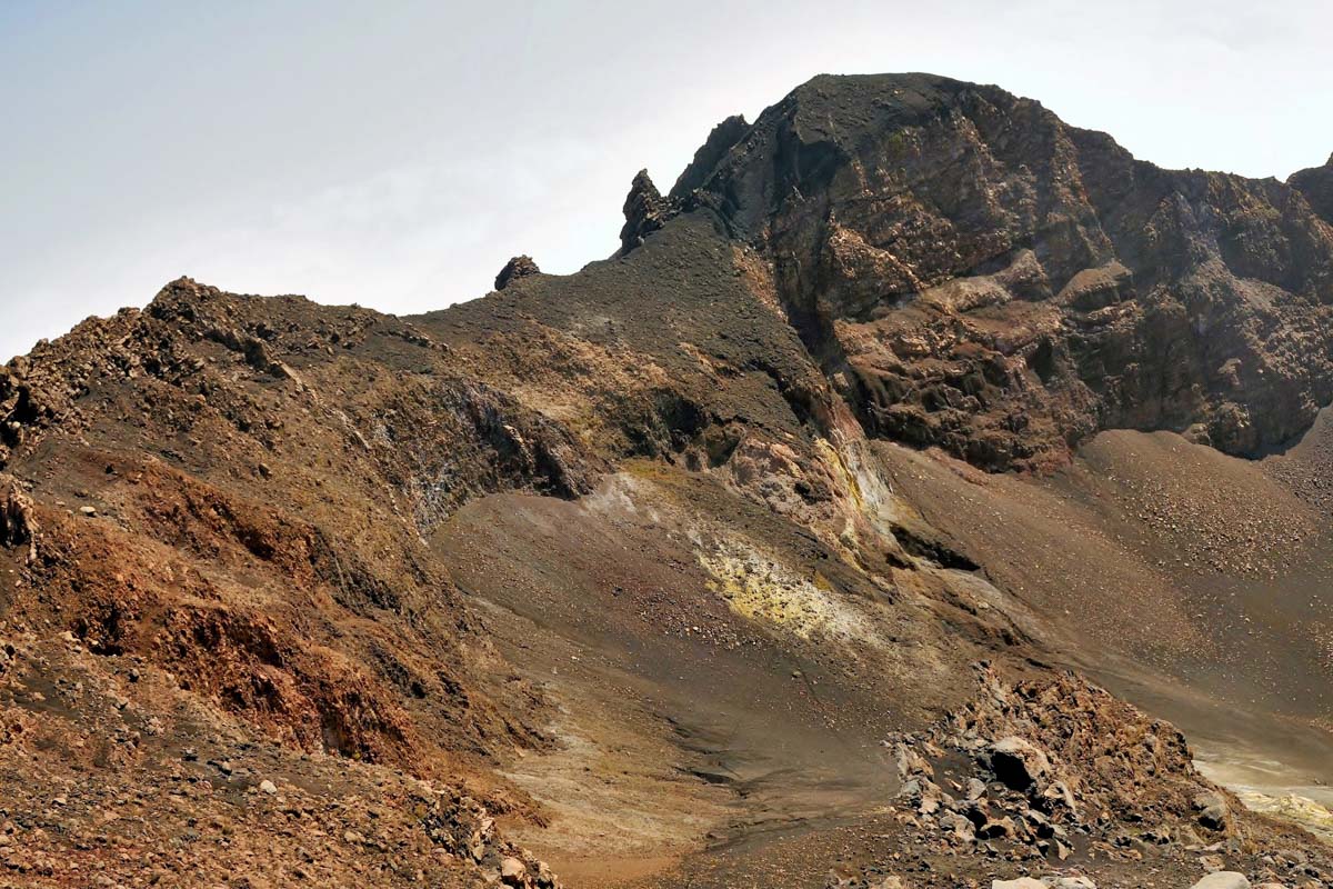 Teilansicht des Kraters des Pico do Fogo auf der Insel Fogo, Kap Verden