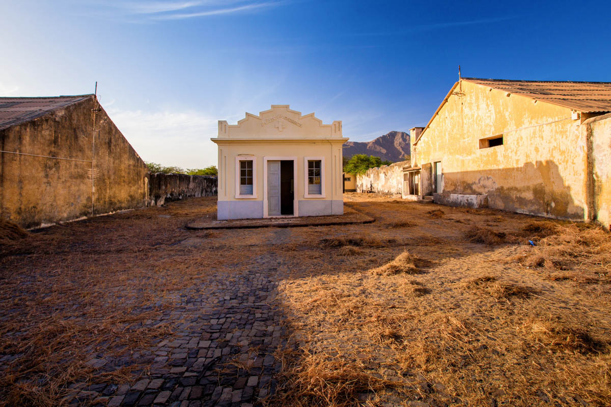 Winziges Krankenhaus in einem ehemaligen Konzentrationslager in der Nähe von Tarrafal, Santiago, Kap Verden