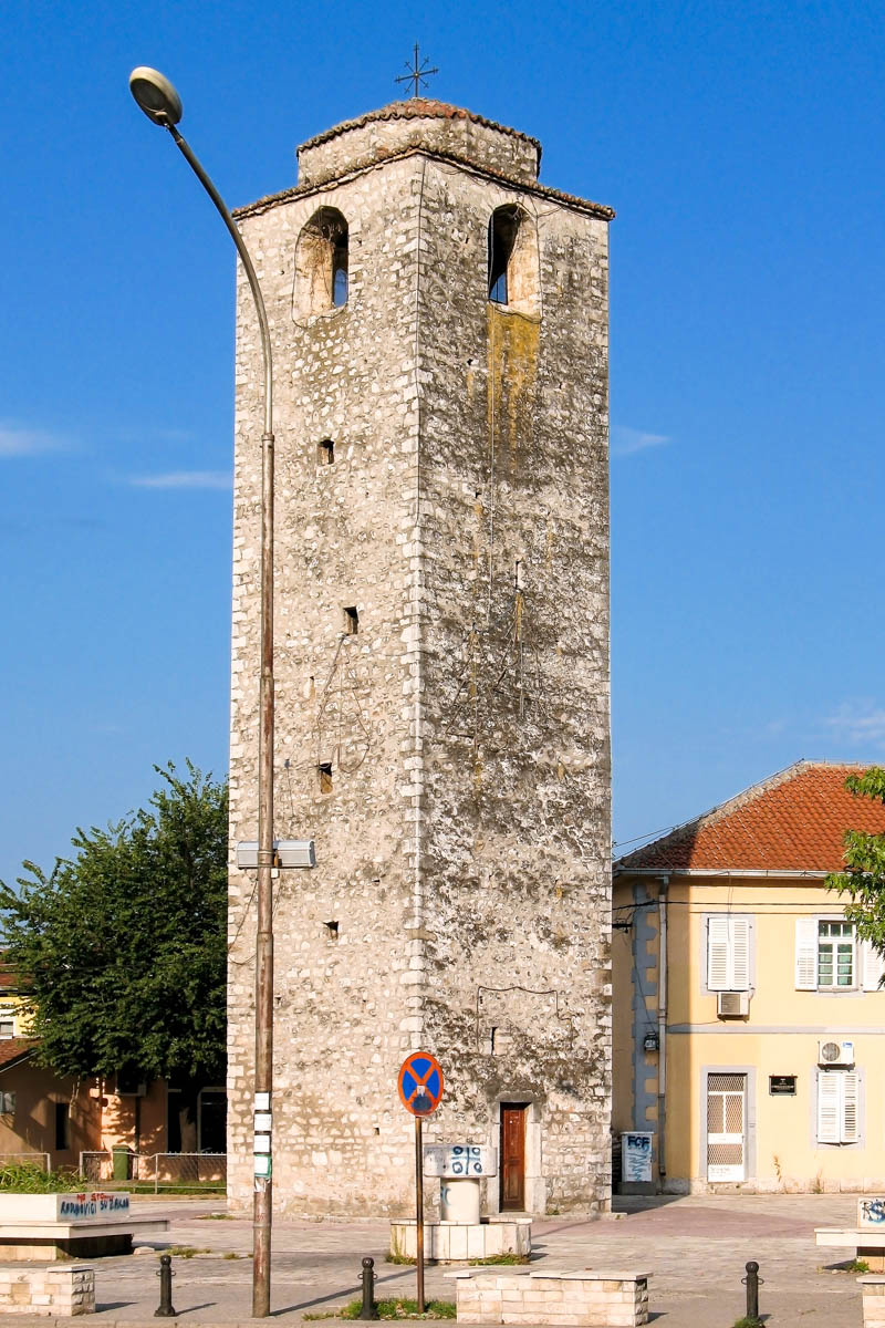 Der osmanische Uhrenturm Sahat Kula erhebt sich noch heute in der montenegrinischen Hauptstadt Podgorica