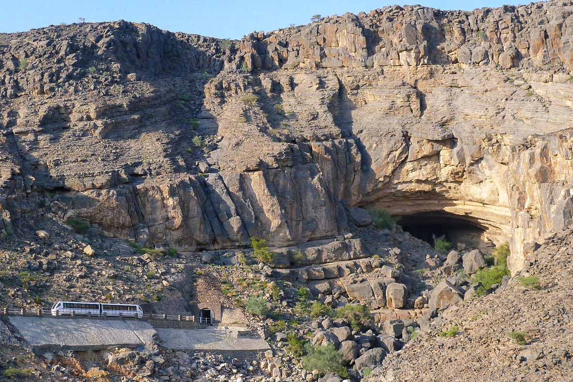 Die Al Hoota Caves liegen in den südlichen Ausläufern des Jebel Akhdar im Hajar-Gebirge im Oman