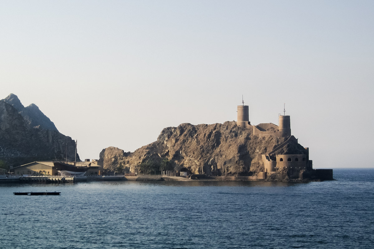 Die Festung Mirani ist eine von zwei Festungen, die die omanische Hauptstadt Muscat bewacht