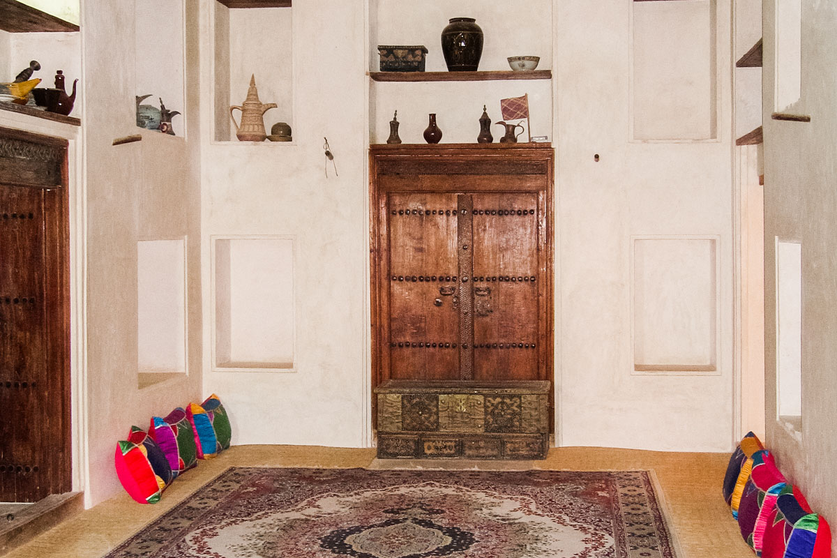 Innenraum im Schloss Jabrin, Oman