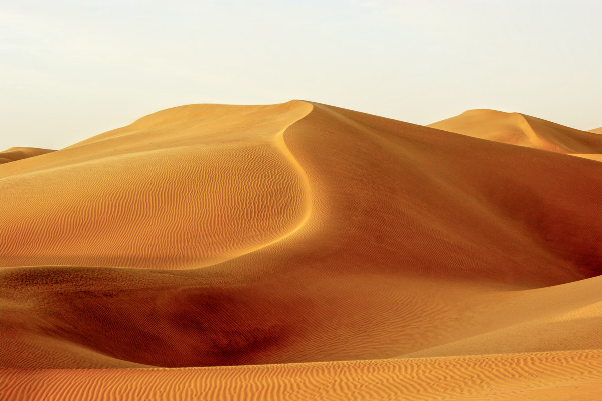 Die erste Durchquerung der Rub al-Khali im Süden des Oman gelang erst im Jahr 1946 durch den Briten Wilfred Thesiger