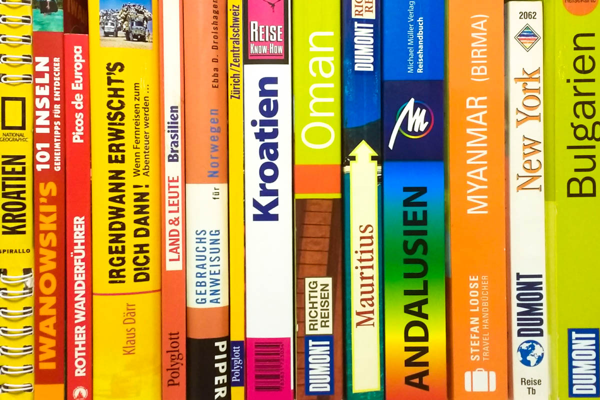 Informationen zu: Reiseführern, Straßenkarten, Bildbänden, Wanderführern, Camping, Wohnmobilreisen, Wörterbüchern, Sprachführern