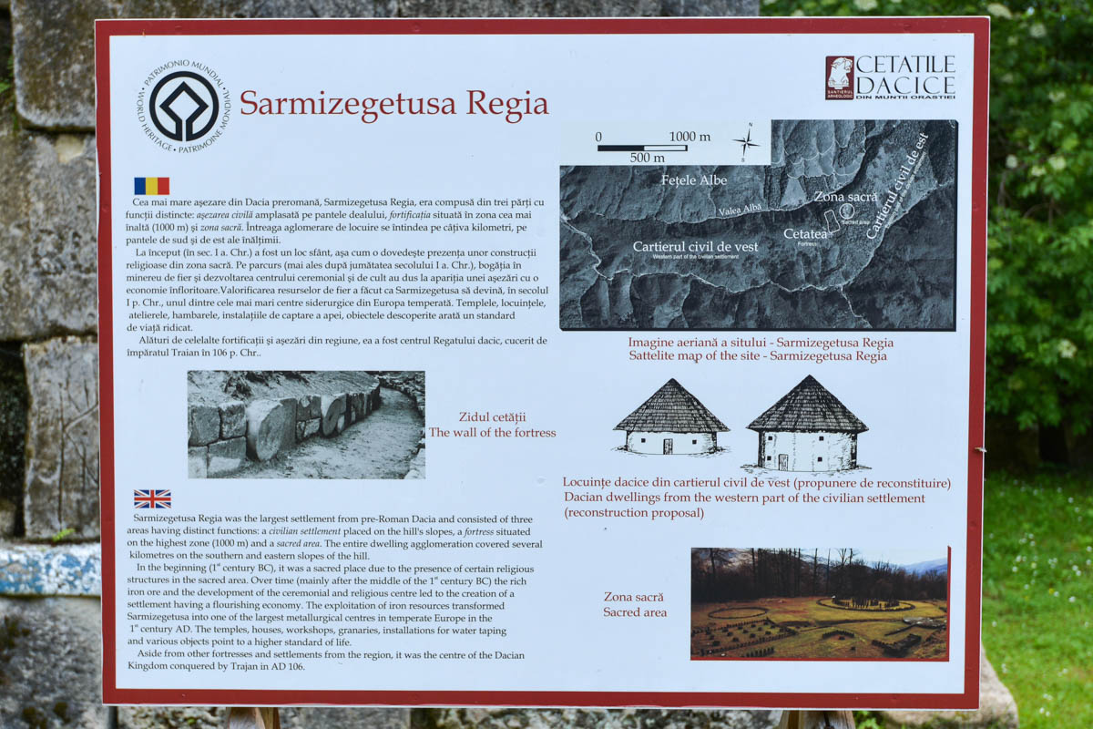 Die UNESCO-Welterbe-Stadt Sarmizegetusa Regia in Rumänien erreichte unter Daker-König Decebal ihre Höchstblüte
