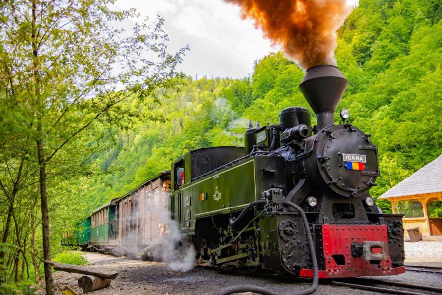 Die Waldbahn im Vaser-Tal führt von der Stadt Viseu de Sus durch das Wassertal bis an die ukrainische Grenze, Rumänien - © Hurghea Constantin / Shutterstoc